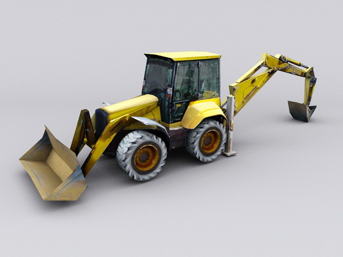 Construction Digger 3d model download — 3D model download