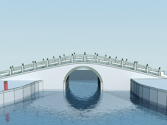 Small Bridge River 3d model download — 3D model download