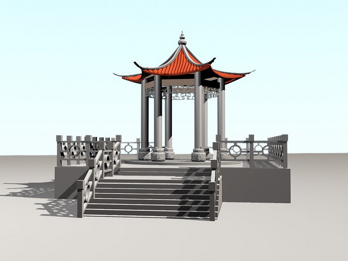 Landscape Pavilion 3d model download — 3D model download