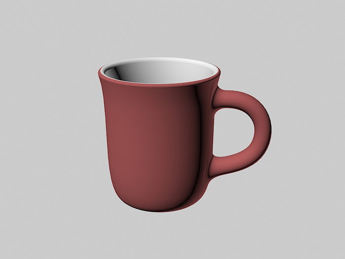 Pottery Coffee Mug 3d model download — 3D model download
