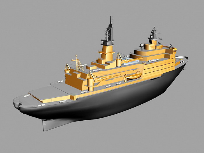 Scientific Research Vessel 3d model download — 3D model download