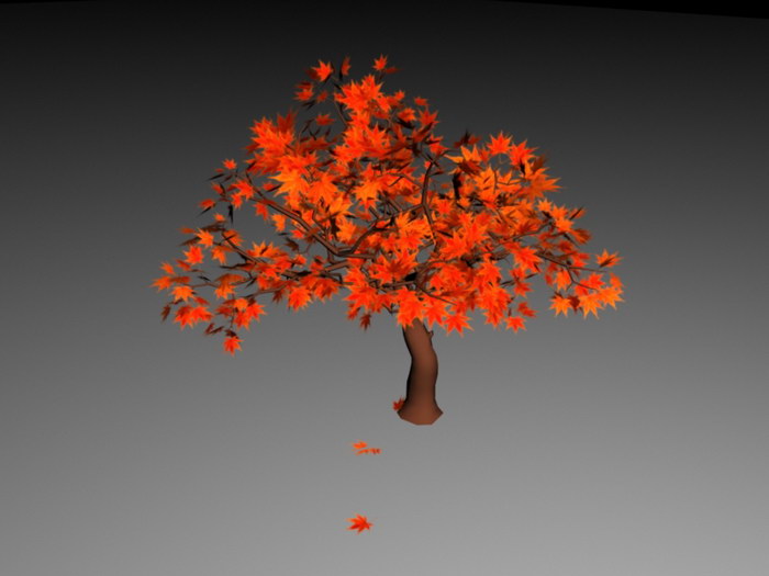 Fall Maple Tree 3d model download — 3D model download