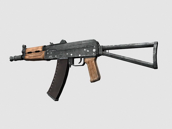 Russian AKS 74U 3d model download — 3D model download