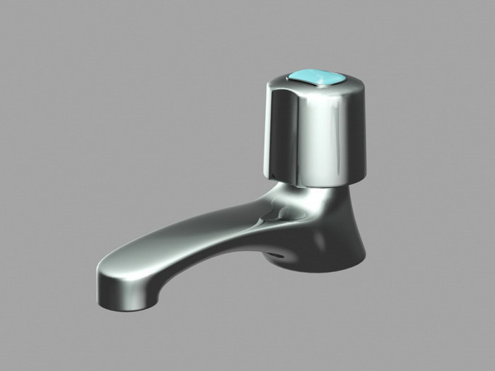 Modern Bath Faucet 3d model download — 3D model download