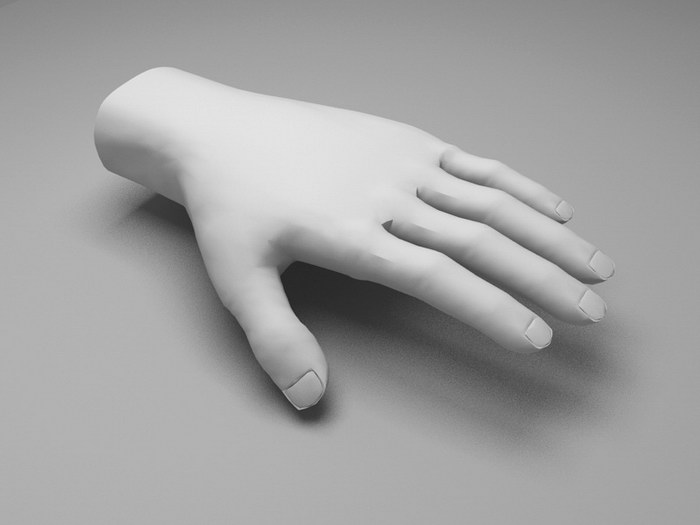 Hand Base Model 3d model download — 3D model download