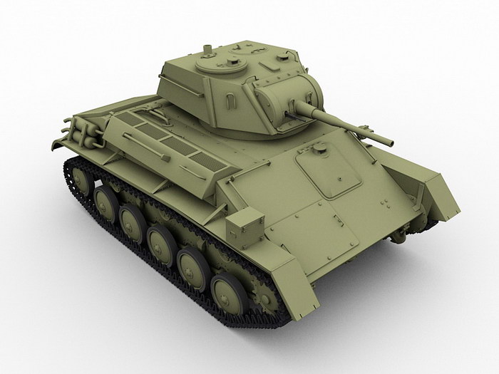 T-80 Soviet Union Tank 3d model download — 3D model download