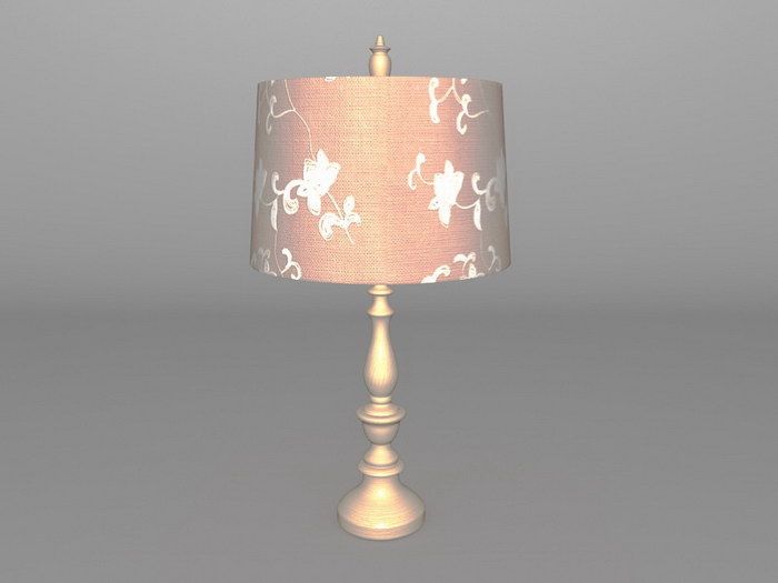 Traditional Table Lamp 3d model download — 3D model download