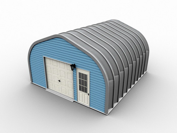 Industrial Warehouse Exterior 3d model download — 3D model download