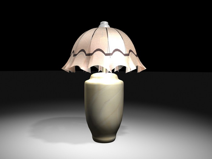 Table Lamp for Bedroom 3d model download — 3D model download