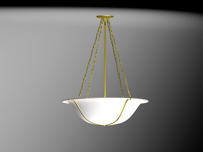 Art Deco Pendant Light 3d model download — 3D model download