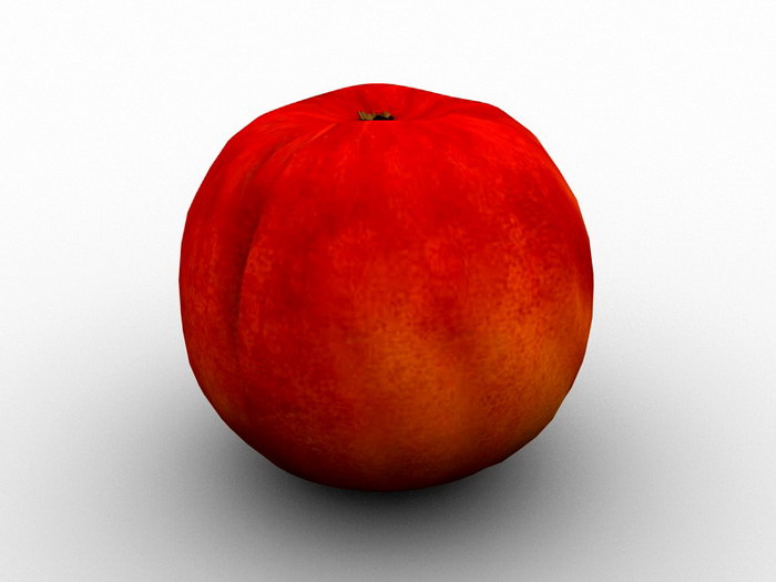 Autumn Red Peach 3d model download — 3D model download
