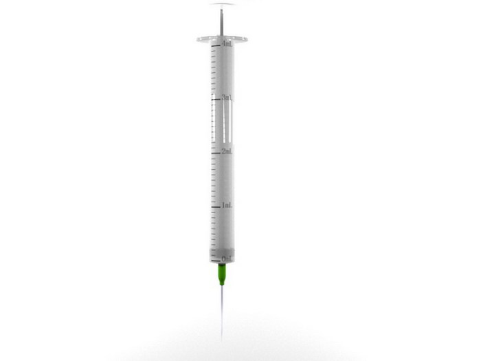 Medical Syringe 3d model download — 3D model download