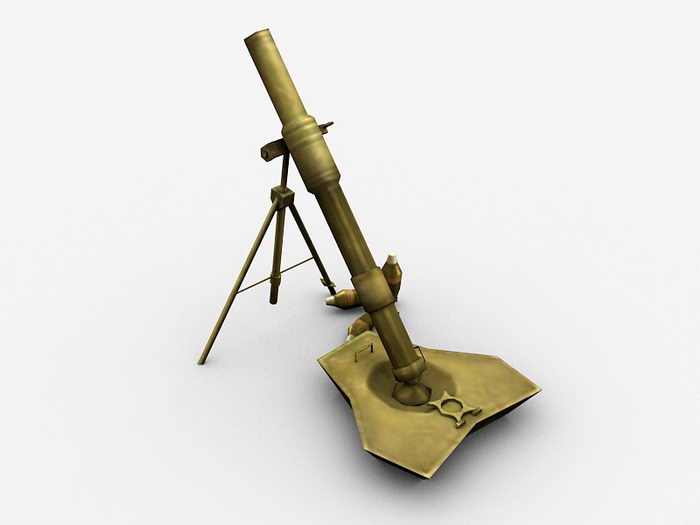 World War 2 Mortar 3d model download — 3D model download