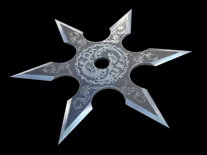 Shuriken Ninja Stars 3d model download — 3D model download