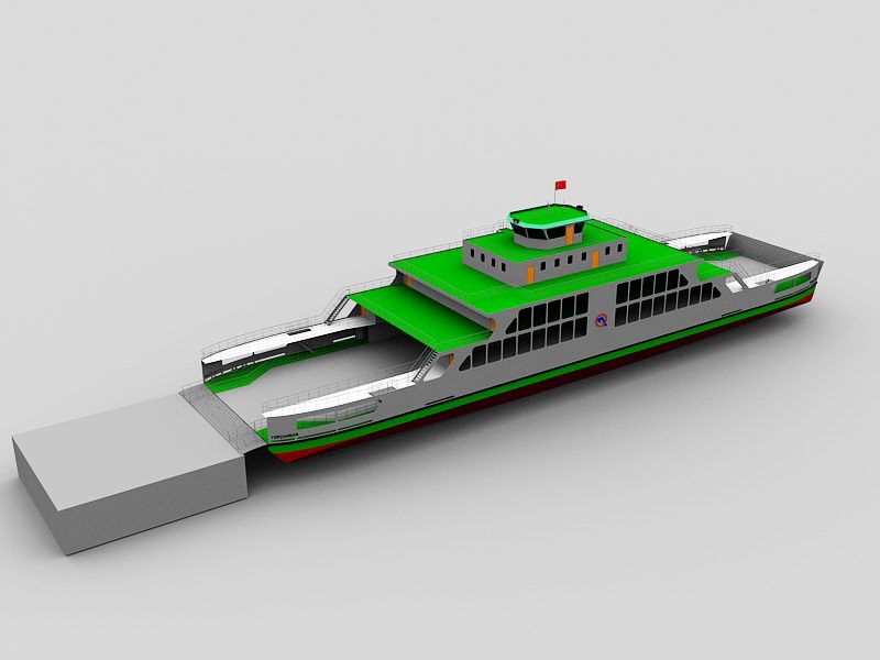 Ferry Ship 3d model download — 3D model download
