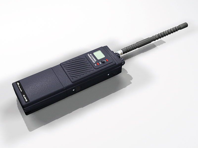 Walkie-talkie Handheld Transceiver 3d model download — 3D model download