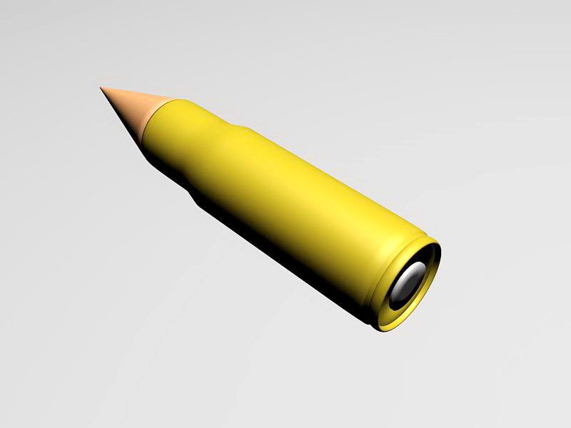 Bullet Firearm Ammunition 3d model download — 3D model download