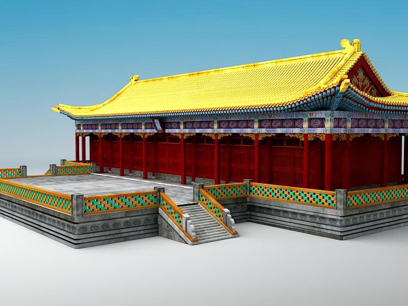 Chinese Palace Architecture 3d model download — 3D model download