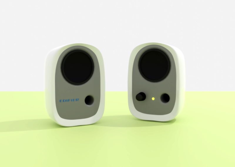Mini PC Speakers 3d model download — 3D model download