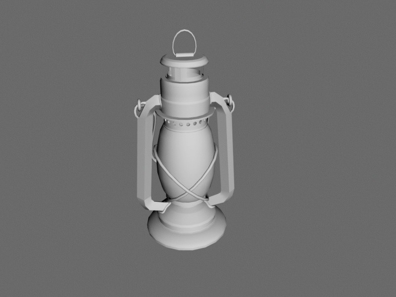Kerosene Lantern 3d model download — 3D model download