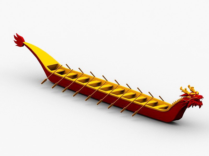 Chinese Dragon Boat 3d model download — 3D model download