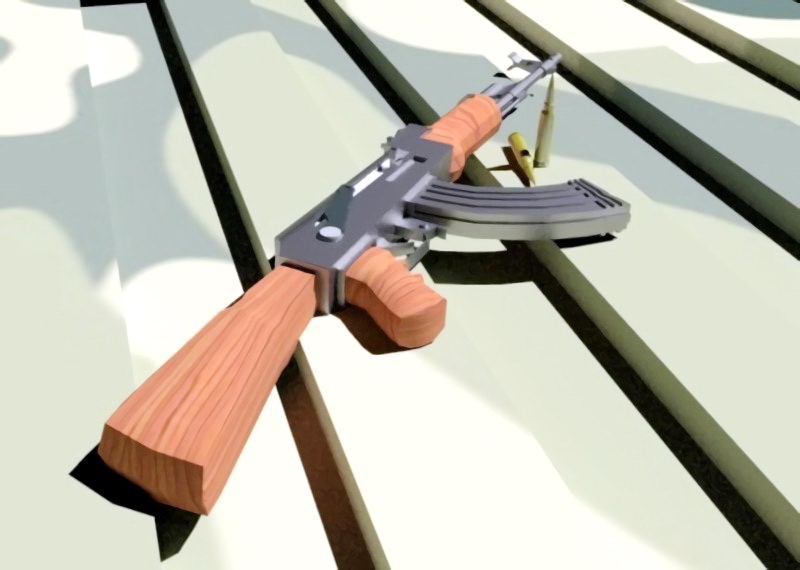 AK47 Arnold 3d model download — 3D model download