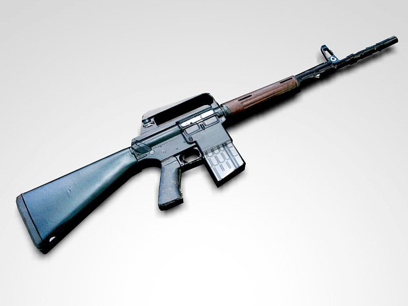 AR-10 Rifle 3d model download — 3D model download
