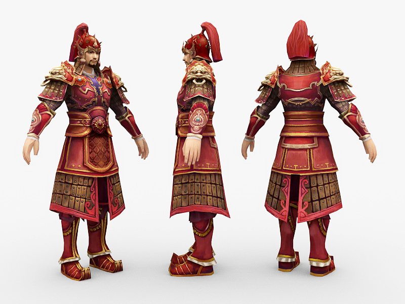 Ancient Chinese General 3d model download — 3D model download