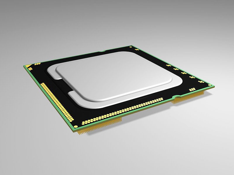 Computer CPU 3d model download — 3D model download