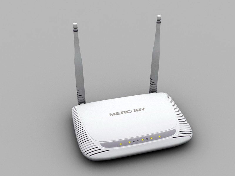 Wireless Router 3d model download — 3D model download