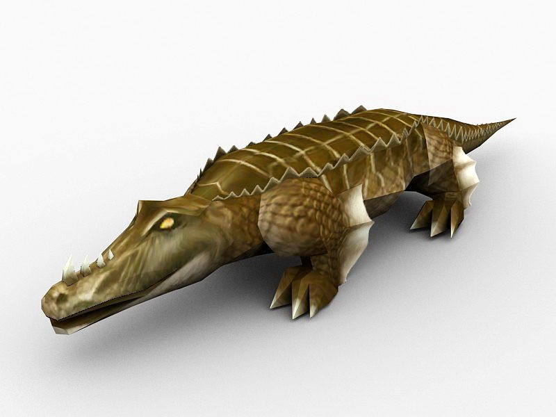 Crocodile Monster 3d model download — 3D model download