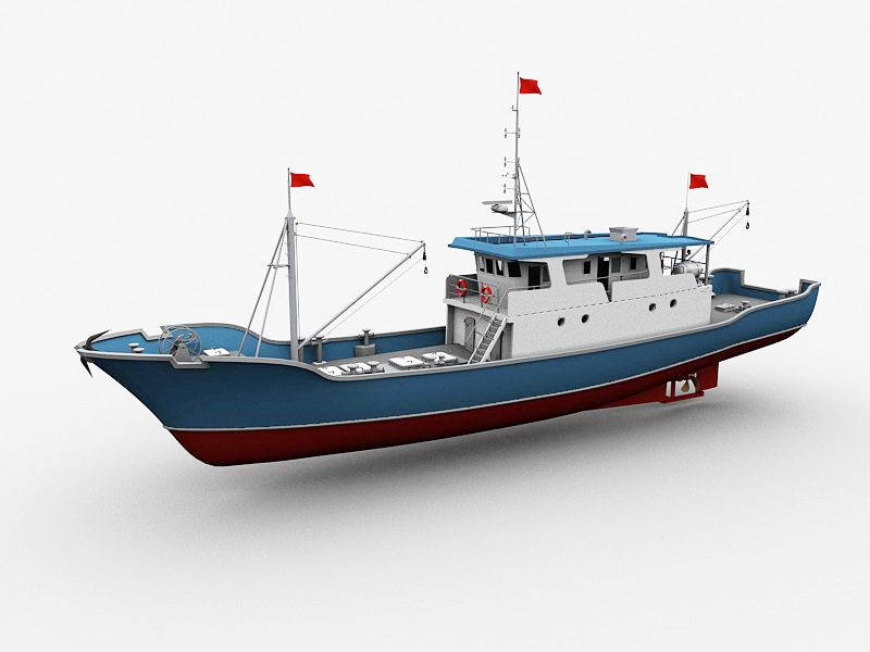 Fishing Vessel 3d model download — 3D model download
