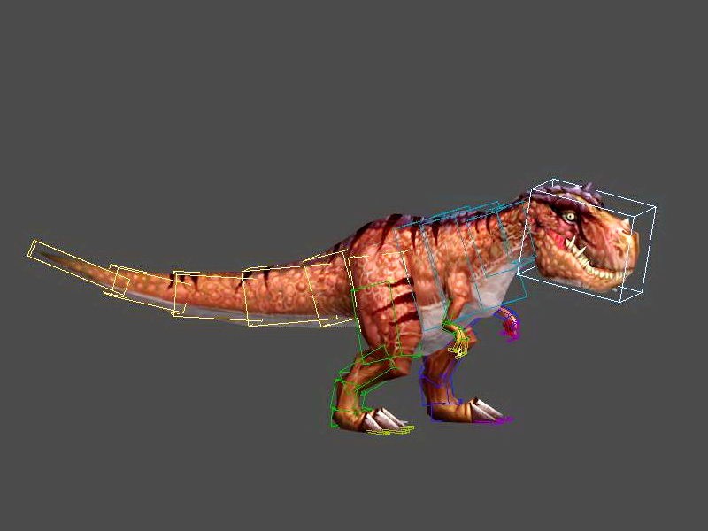 Animated T-Rex Dinosaur 3d model download — 3D model download