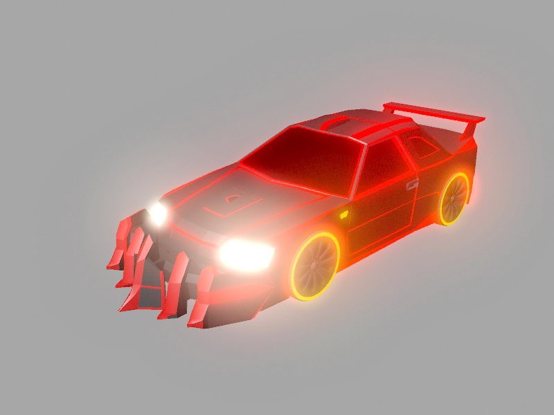 Ghost Rider Car 3d model download — 3D model download