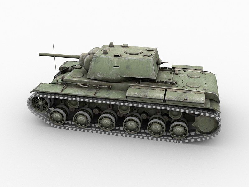 Soviet Union KV-1 Heavy Tank 3d model download — 3D model download