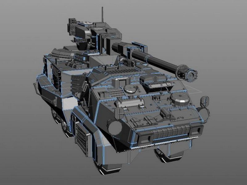 Ground Combat Vehicle 3d model download — 3D model download