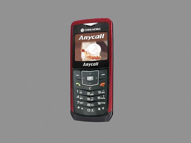 Samsung Anycall U108 3d model download — 3D model download