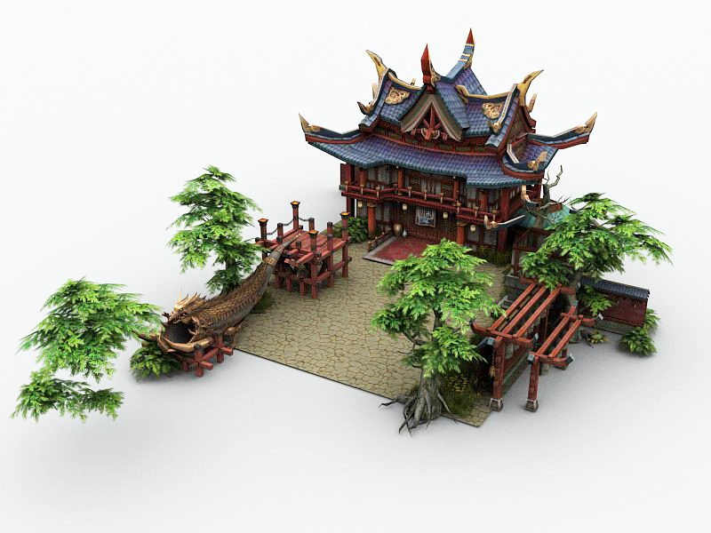 Temple of the City God 3d model download — 3D model download