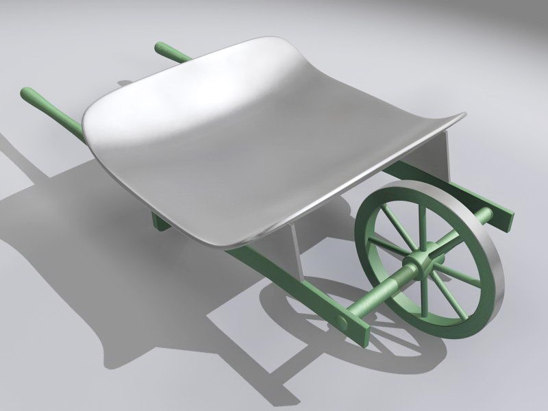 Garden Hand Cart 3d model download — 3D model download