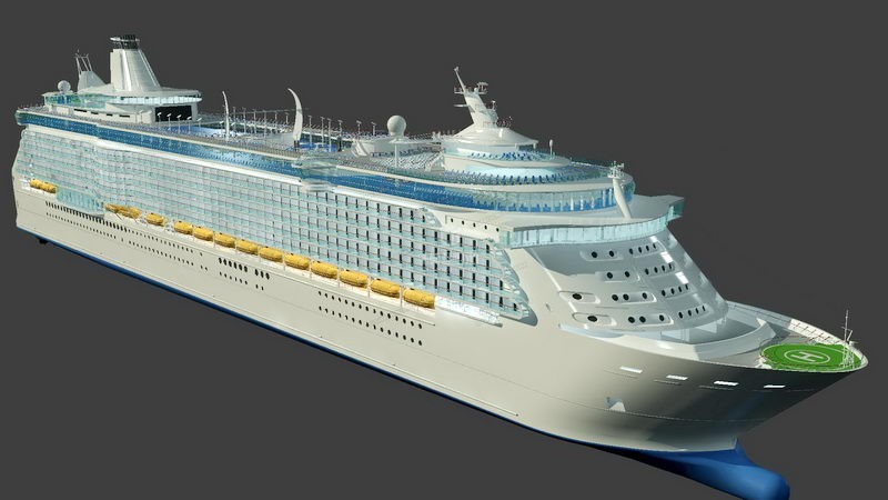 Ocean Liner Ship 3d model download — 3D model download