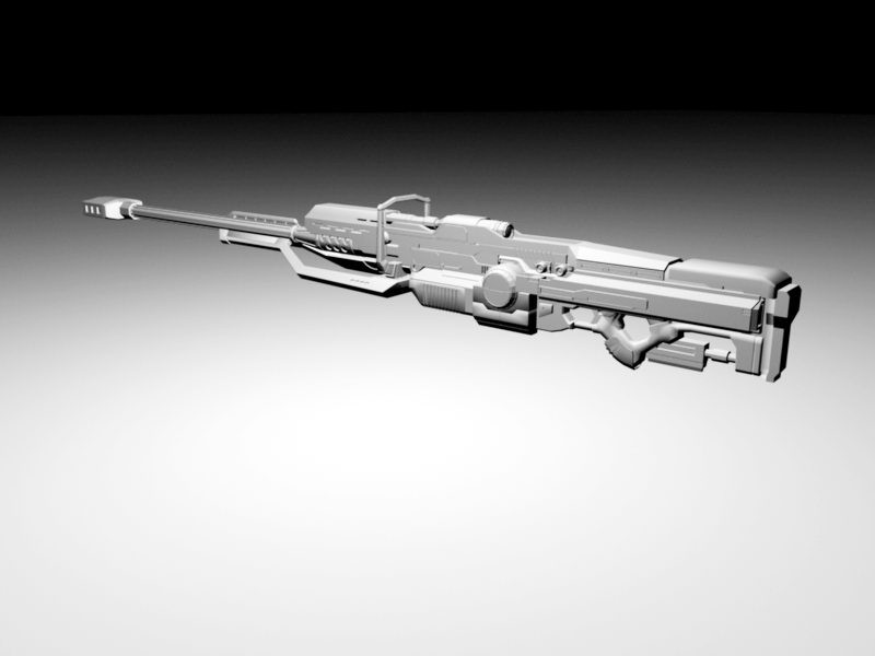 Heavy Sniper Rifle 3d model download — 3D model download
