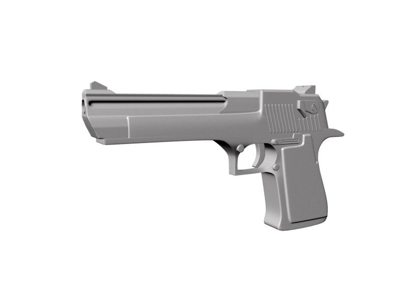 Desert Eagle Pistol 3d model download — 3D model download