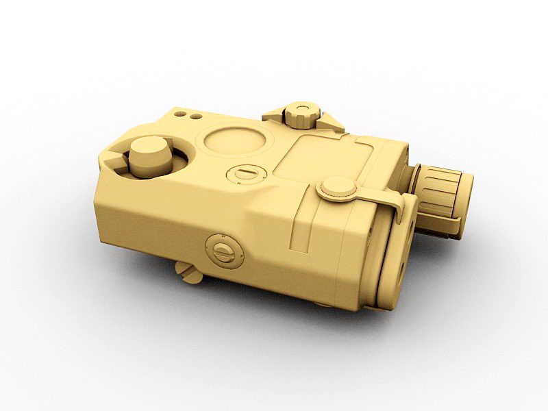 PEQ Aiming Light Laser Sight 3d model download — 3D model download