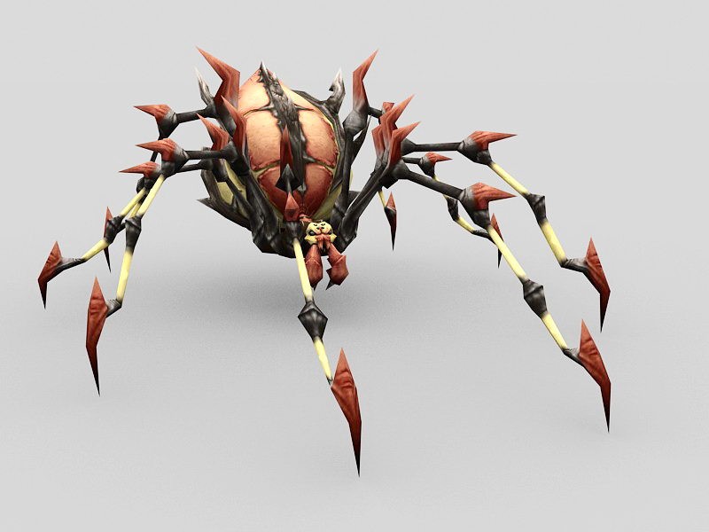 Anime Spider Monster 3d model download — 3D model download