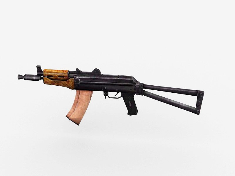 AKS-74U Automatic Carbine 3d model download — 3D model download