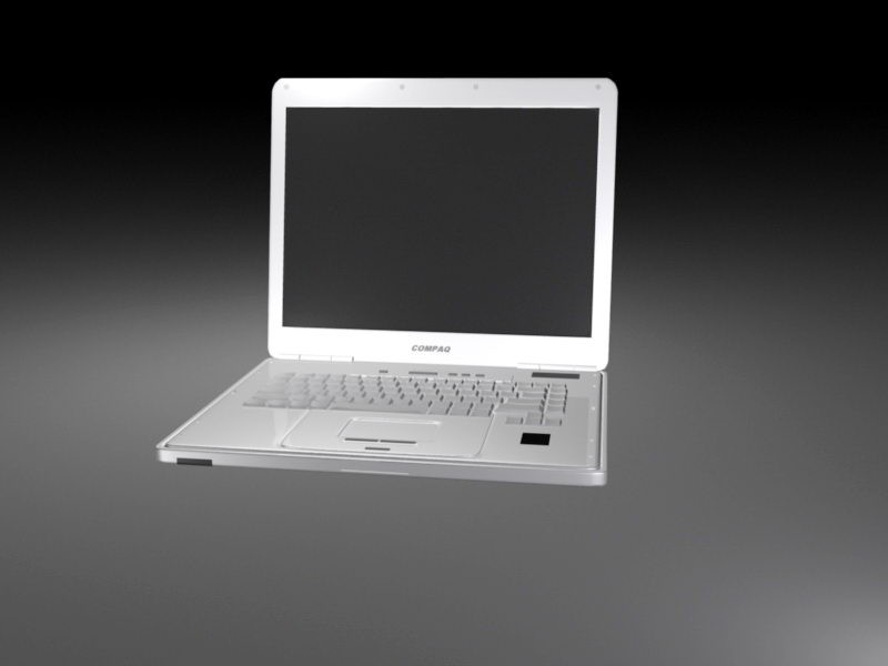 Compaq Laptop 3d model download — 3D model download