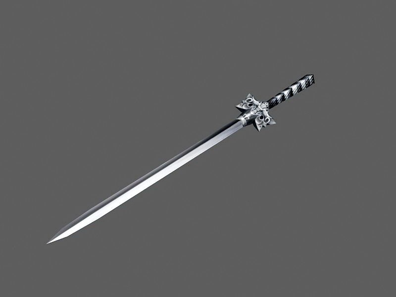 Dark Steel Sword 3d model download — 3D model download