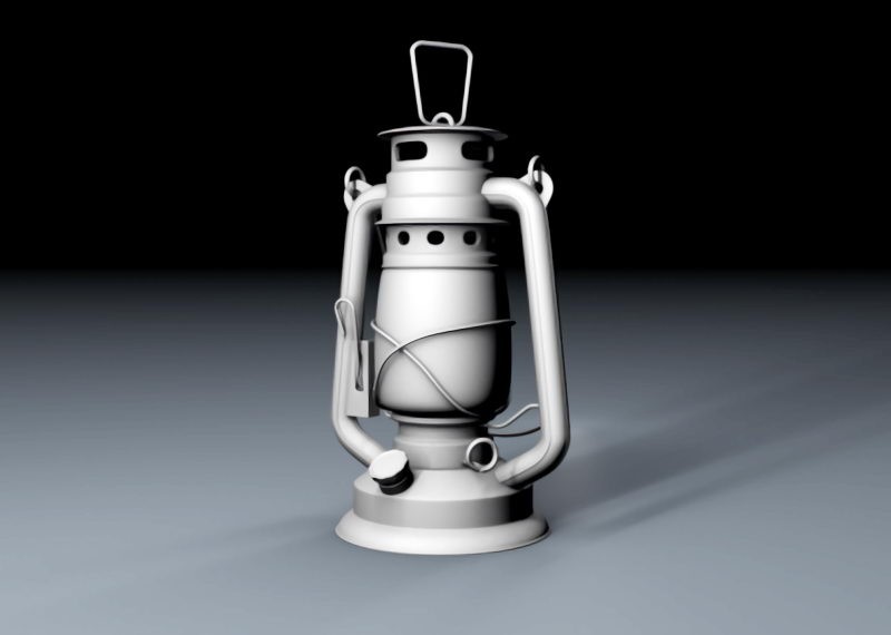 Old Kerosene Lantern 3d model download — 3D model download