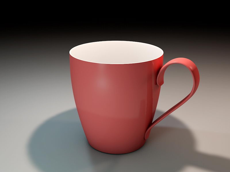 Red Coffee Mug 3d model download — 3D model download
