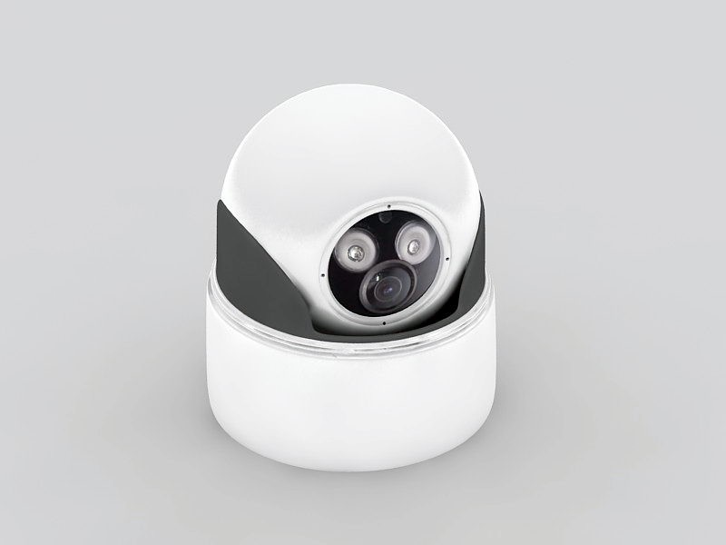 Fixed Dome Ceiling Camera 3d model download — 3D model download